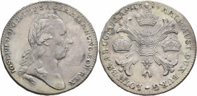 LOW COUNTRIES. Oostenrijkse Nederlanden (Austrian Netherlands). Josef II, 1765-1790. Kronentaler 1789 (Silver, 40 mm, 29.40 g, 6 h), Brussels. IOSEPH ...