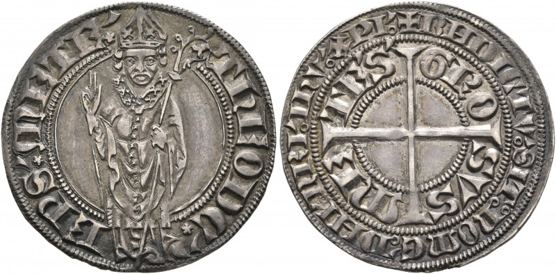 FRANCE, Provincial. Metz. Thierry V de Boppart, 1365-1384. Gros (Silver, 25 mm, ...