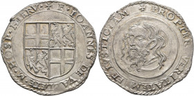 MALTA. Order of Knights of the Hospital of St. John of Jerusalem (Knights of Malta). Jean de Valette. Grandmaster, 1557-1568. 4 Tari (Silver, 34 mm, 1...