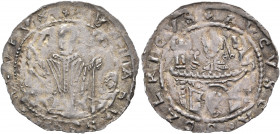 GERMANY. Augsburg (Bistum). Konrad von Hirscheck, 1150-1167. Pfennig (Silver, 22 mm, 0.82 g). C VO NRADVS EPISCOPVS The bishop standing facing, raisin...