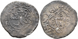 POLAND, Monarchs. Władysław Opolczyk, 1371-1379. Kwartnik (Silver, 19 mm, 1.30 g, 3 h), for Red Ruthenia. Lwow. ✠WLADISLAS DVX Lion rampant left. Rev....