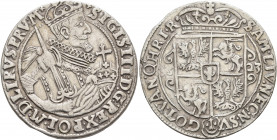 POLAND, Monarchs. Zygmunt III Wasa, 1587-1632. Ort – 1/4 Taler 1623 (Silver, 29 mm, 6.44 g, 6 h), Bromberg SIGIS III D G REX POL M D LI RVS PRV M Cuir...