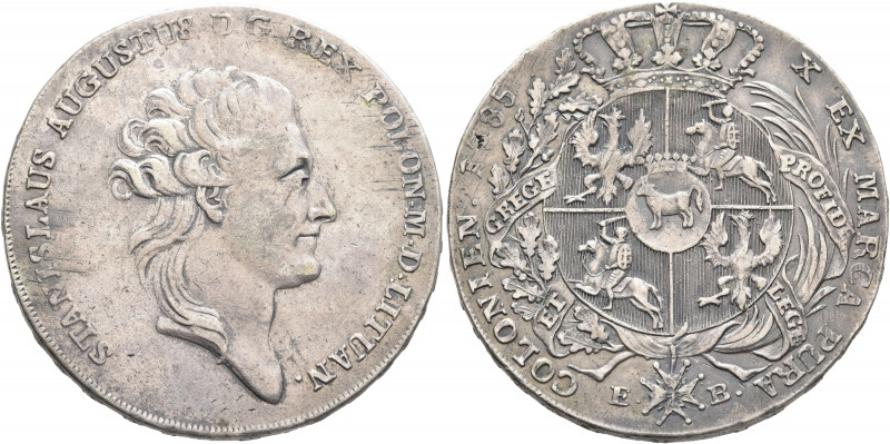 POLAND, Monarchs. Stanislaw August Poniatowski, 1764-1795. Konventionstaler 1785...