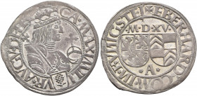 GERMANY. Augsburg (königliche Münzstätte). Eberhard IV. von Eppstein-Königstein, 1515-1535. Batzen 1515 (Silver, 28 mm, 3.85 g, 7 h), in the name of M...