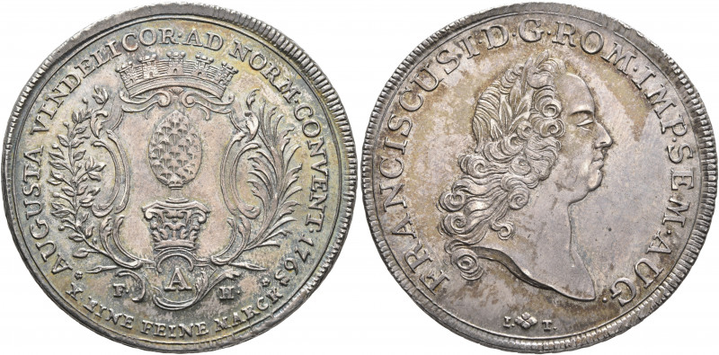 GERMANY. Augsburg (Stadt). Konventionstaler 1765 (Silver, 42 mm, 27.93 g, 12 h) ...