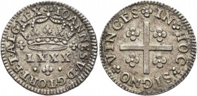 PORTUGAL, Kingdom. João V o Magnânimo (the Magnanimous), 1707-1750. Tostão (Silver, 21 mm, 3.00 g, 12 h), Lisboa, no date. IOANNES V D G PORT ET ALS R...