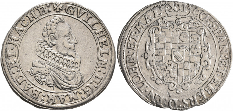 GERMANY. Baden. Wilhelm, 1622-1677. 12 Kreuzer 1626 (Silver, 27 mm, 5.24 g, 6 h)...