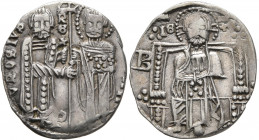 SERBIA. Stefan Uros II Milutin, king, 1282-1321. Gros (Silver, 20 mm, 1.83 g, 6 h). VROSIVS RЄX [S STЄFAN] Stefan Uroš II standing facing on the left,...