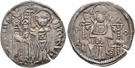 SERBIA. Stefan Uros III Decanski, king, 1321-1331. Gros (Silver, 20 mm, 1.88 g, 3 h). VROSIVS RЄX S STOFVN Stefan Uroš III standing facing on the left...