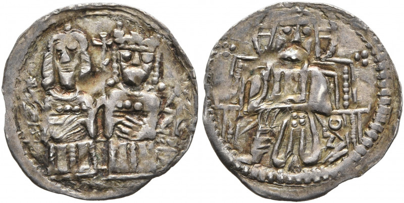 SERBIA. Stefan Uros V, as tsar, 1355-1371. Half Gros (Silver, 15 mm, 0.39 g, 11 ...