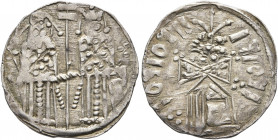 SERBIA. Stefan Uros V, as tsar, 1355-1371. Gros (Silver, 16 mm, 1.00 g, 5 h). Stefan Uroš V standing facing on the left, holding cruciform scepter in ...