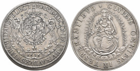 GERMANY. Bayern. Maximilian I., 1597-1651. Doppeltaler 1626 (Silver, 45 mm, 58.40 g, 12 h), München. ✱ MAXIMIL COM PAL RH V BAV DVX S R I ARCHIDAP ET ...
