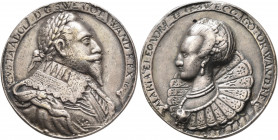 SWEDEN. Gustav II Adolf den store (the Great), 1611–1632. Medal 1632 (Silver, 35 mm, 16.00 g, 12 h), a later aftercast. GVSTA ADOL D G SWE GOT WAND RE...