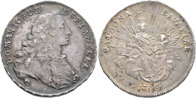 GERMANY. Bayern. Maximilian III Joseph, 1745-1777. 1/2 Konventionstaler 1754 (Silver, 34 mm, 13.99 g, 12 h), München D G MAX IOS U B D S R I A &amp; E...