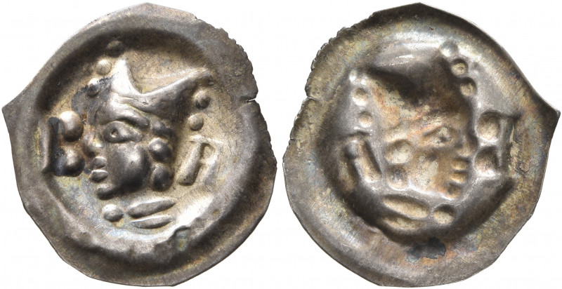 SWITZERLAND. Basel, Bistum. Johann II. Senn von Münsingen, 1335-1365. Vierzipfli...
