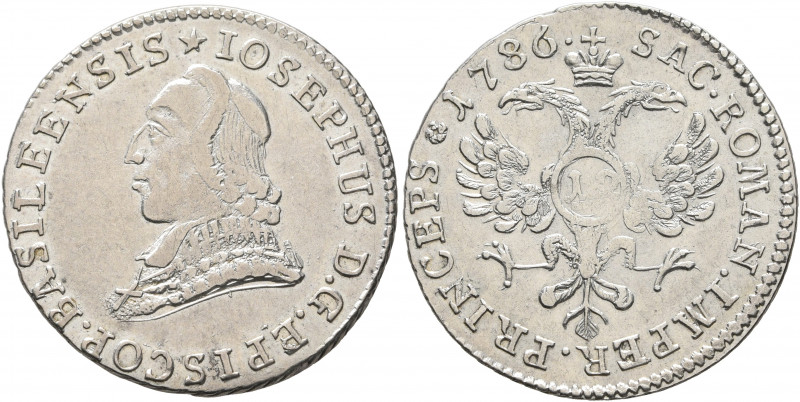 SWITZERLAND. Basel, Bistum. Joseph Sigismund von Roggenbach, 1782-1793. 12 Kreuz...