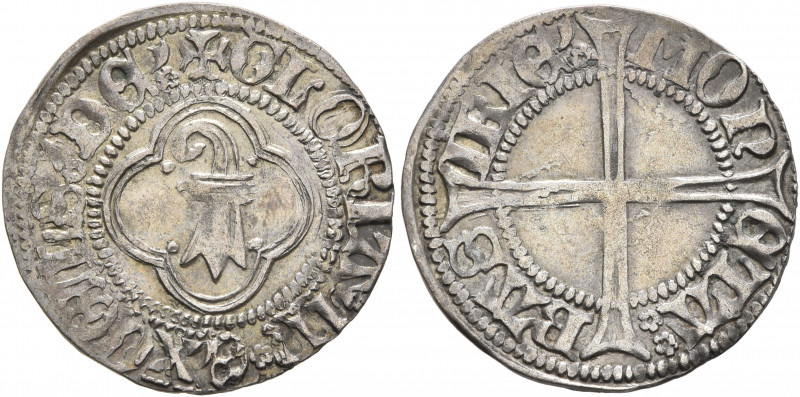 SWITZERLAND. Basel-Stadt. After 1498. Doppelvierer (Silver, 19 mm, 1.27 g, 5 h)....