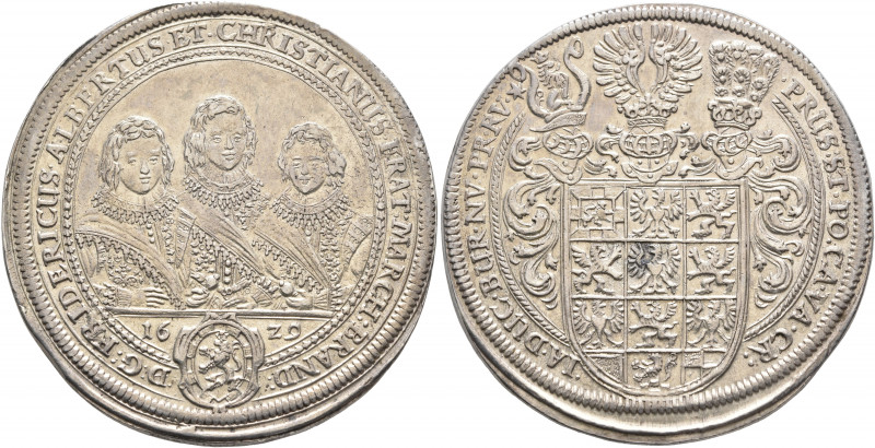 GERMANY. Brandenburg-Ansbach. Friedrich, Albrecht und Christian, 1625-1634. Tale...