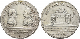 GERMANY. Brandenburg-Ansbach. Christian Friedrich Karl Alexander, 1757-1791. 1/4 Konventionstaler 1769 (Silver, 29 mm, 6.95 g, 12 h), Schwabach. GEORG...