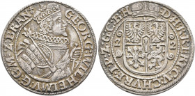GERMANY. Brandenburg-Preußen (Herzogtum und Kurfürstentum). Georg Wilhelm, 1619-1640. Ort – 1/4 Taler 1622 (Silver, 29 mm, 6.32 g, 12 h), Königsberg. ...