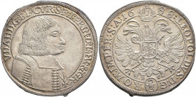SWITZERLAND. Graubünden. Chur. Ulrich VI. von Mont, 1661-1692. Gulden 1688 (Silver, 38 mm, 16.70 g, 12 h). VDAL D G EP CVR S R I PRIN D9 IN FVR &amp; ...