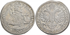 SWITZERLAND. Graubünden. Chur. Ulrich VI. von Mont, 1661-1692. Gulden 1689 (Silver, 37 mm, 17.14 g, 12 h) VDAL D G EP CVR S R I PRIN FVR &amp; GROS Cu...