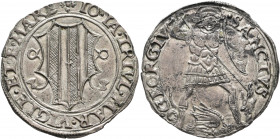 SWITZERLAND. Graubünden. Misox. Johann Jakob Trivulzio, 1487-1518. Grosso da 6 Soldi (Silver, 27 mm, 3.73 g, 6 h). + IO IA TRIVL MAR VIGLE ET F MARE C...