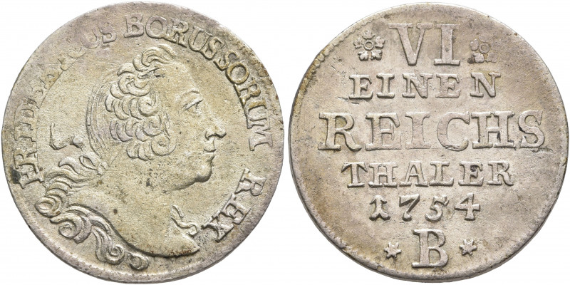 GERMANY. Brandenburg-Preußen. Friedrich II der Große (the Great), 1740-1786. 1/6...