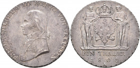 GERMANY. Brandenburg-Preußen. Friedrich Wilhelm III, 1797-1840. Taler 1803 (Silver, 35 mm, 21.91 g, 12 h), Berlin FRIEDR WILHELM III KOENIG VON PREUSS...