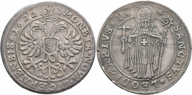 SWITZERLAND. Luzern. Stadt. Taler 1622 (Silver, 40 mm, 28.04 g, 12 h) MONETA NOVA LVCERNENSIS 1622 Crowned double eagle, city shield on its chest. Rev...