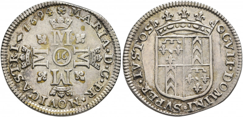 SWITZERLAND. Neuenburg/Neuchâtel. Marie de Nemours, 1694-1707. 16 Kreuzer 1694 (...