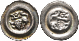 GERMANY. Braunschweig-Lüneburg. Johann, 1252-1277. Bracteate (Silver, 20 mm, 0.52 g), Lüneburg. Lion walking left, shield at his chest. Rev. Incuse of...