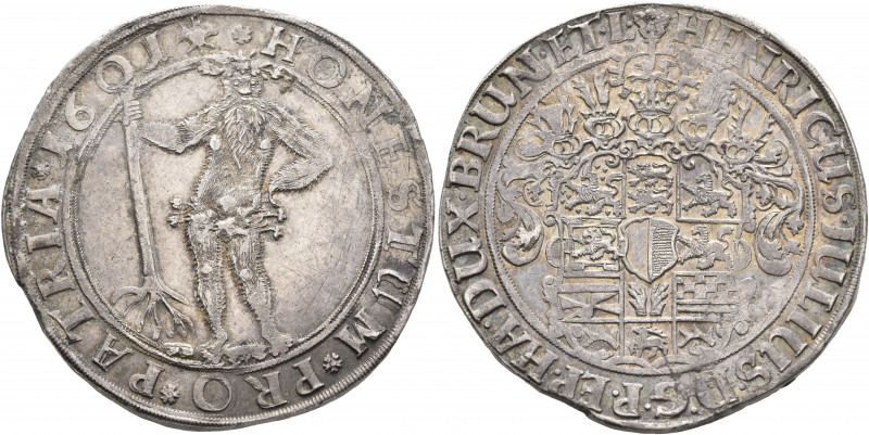 GERMANY. Braunschweig-Wolfenbüttel. Heinrich Julius, 1589-1613. Taler 1601 (Silv...