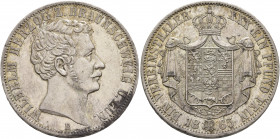 GERMANY. Braunschweig. Wilhelm, 1831-1884. Vereinstaler 1865 (Silver, 33 mm, 18.55 g, 12 h), Hannover. WILHELM HERZOG Z. BRAUNSCHWEIG U. LÜN. Head of ...