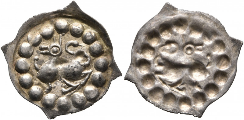 GERMANY, Breisgau. Grafen von Habsburg, 1200-1250. Vierzipfliger Pfennig (Silver...