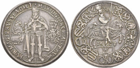 GERMANY. Deutscher Orden. Maximilian I, Erzherzog von Österreich, 1590-1618. Taler 1603 (Silver, 41 mm, 28.44 g, 12 h), Hall. ✠MAX D G ARCH AVST DVX B...