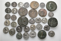 A lot containing 34 silver and bronze coins. Including: Roman Imperial. Fine to good very fine. LOT SOLD AS IS, NO RETURNS. 34 coins in lot.


From...