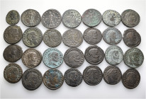 A lot containing 28 bronze coins. All: Roman Imperial. About very fine to good very fine. LOT SOLD AS IS, NO RETURNS. 28 coins in lot.


From the c...