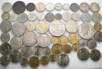 A lot containing 55 silver, bronze and copper-nickel coins. All: Bulgaria. Good very fine to extremely fine. LOT SOLD AS IS, NO RETURNS. 55 coins in l...