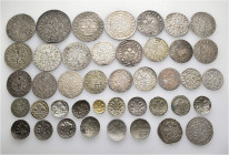 A lot containing 42 silver coins. Including: France. Alsace (Lilienpfennige, 1/2 Batzen, Groschen from Strasbourg). Very fine to extremely. LOT SOLD A...