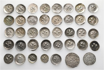 A lot containing 39 silver coins. Including: France. Lilienpfennige, Vierer and Kreuzer from Strasbourg. Very fine to extremely fine. LOT SOLD AS IS, ...