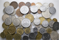A lot containing 66 silver, bronze, copper-nickel and aluminium coins. All: France. Very fine to extremely fine. LOT SOLD AS IS, NO RETURNS. 66 coins ...