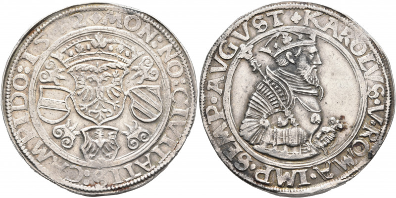 GERMANY. Kempten. Taler 1542 (Silver, 40 mm, 29.06 g, 3 h) MON NO CIVITATIS CAMP...