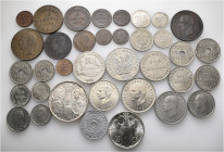A lot containing 36 silver, bronze, copper-nickel and aluminium coins. All: Greece. Very fine to extremely fine. LOT SOLD AS IS, NO RETURNS. 36 coins ...