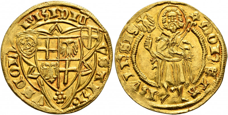 GERMANY. Köln (Erzbistum). Friedrich III von Saarwerden, 1371-1414. Goldgulden (...