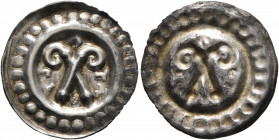 GERMANY. Konstanz (Bistum). Eberhard II. von Waldburg, 1248-1274. Bracteate (Silver, 18 mm, 0.42 g). C-ST-A-NT (retrograde) Two crossed crosiers. Rev....