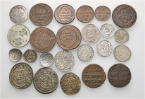 A lot containing 24 silver and bronze coins. All: Germany and France. Very fine to extremely fine. LOT SOLD AS IS, NO RETURNS. 24 coins in lot.


F...