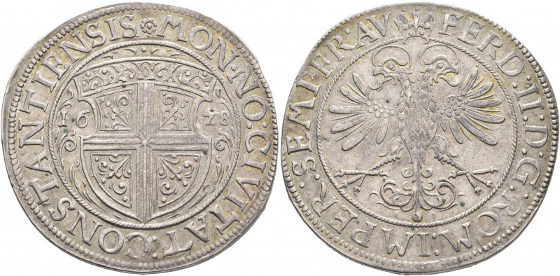 GERMANY. Konstanz (Stadt). Taler 1628 (Silver, 42 mm, 29.84 g, 12 h). ✱MON NO CI...