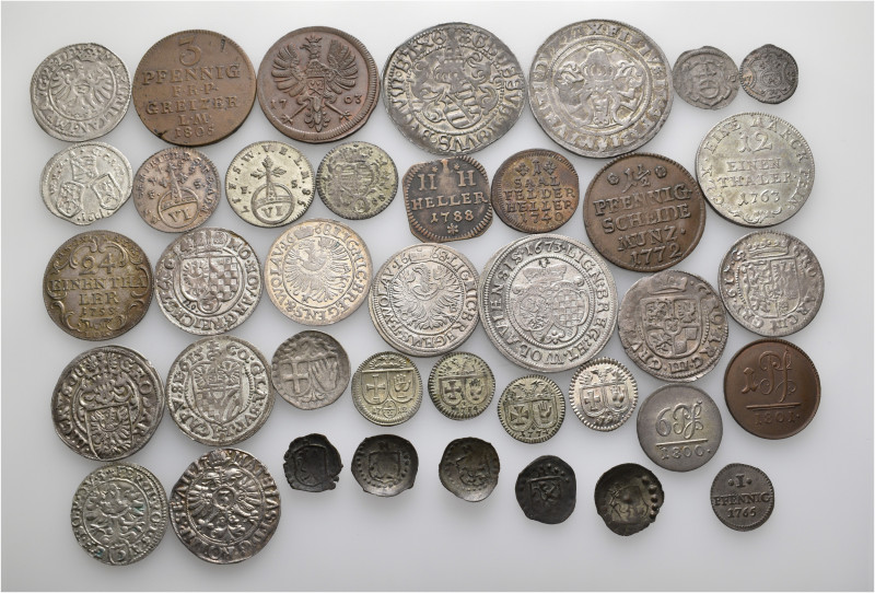 A lot containing 38 silver and bronze coins. All: Germany. Very fine to extremel...