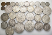 A lot containing 30 silver and bronze coins. All: Germany. Good very fine to good extremely fine. LOT SOLD AS IS, NO RETURNS. 30 coins in lot.


Fr...